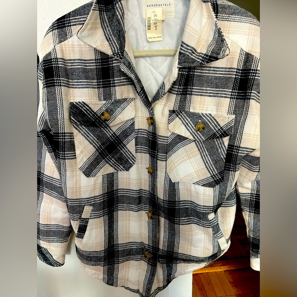 NWT Aeropostale cozy padded shirt jacket. Size S